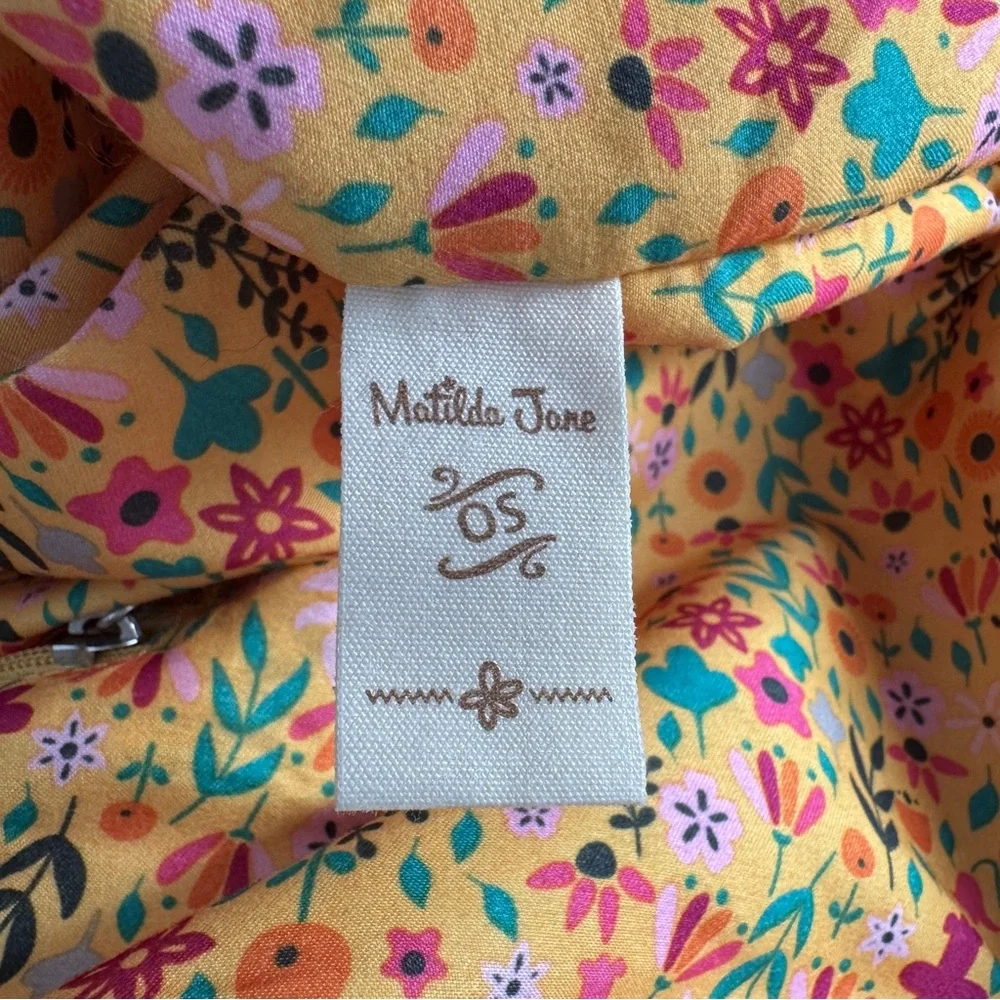 Matilda Jane Sweet Sunshine Blue Floral Towel Reusable Tote‎ Bag